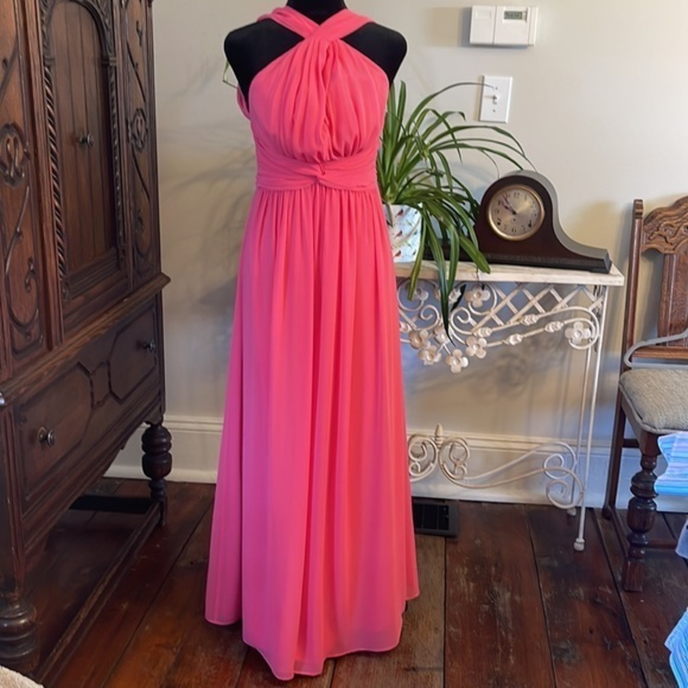 Calvin Klein Maxi dress Women's Size‎ 2 Pink Long Formal Wedding